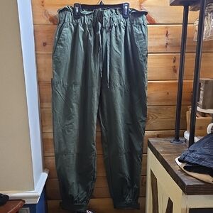 Urban Outfitters Dark Olive Joggers Large, 0040